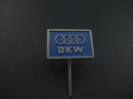DKW Auto Union zilverkleurige letters